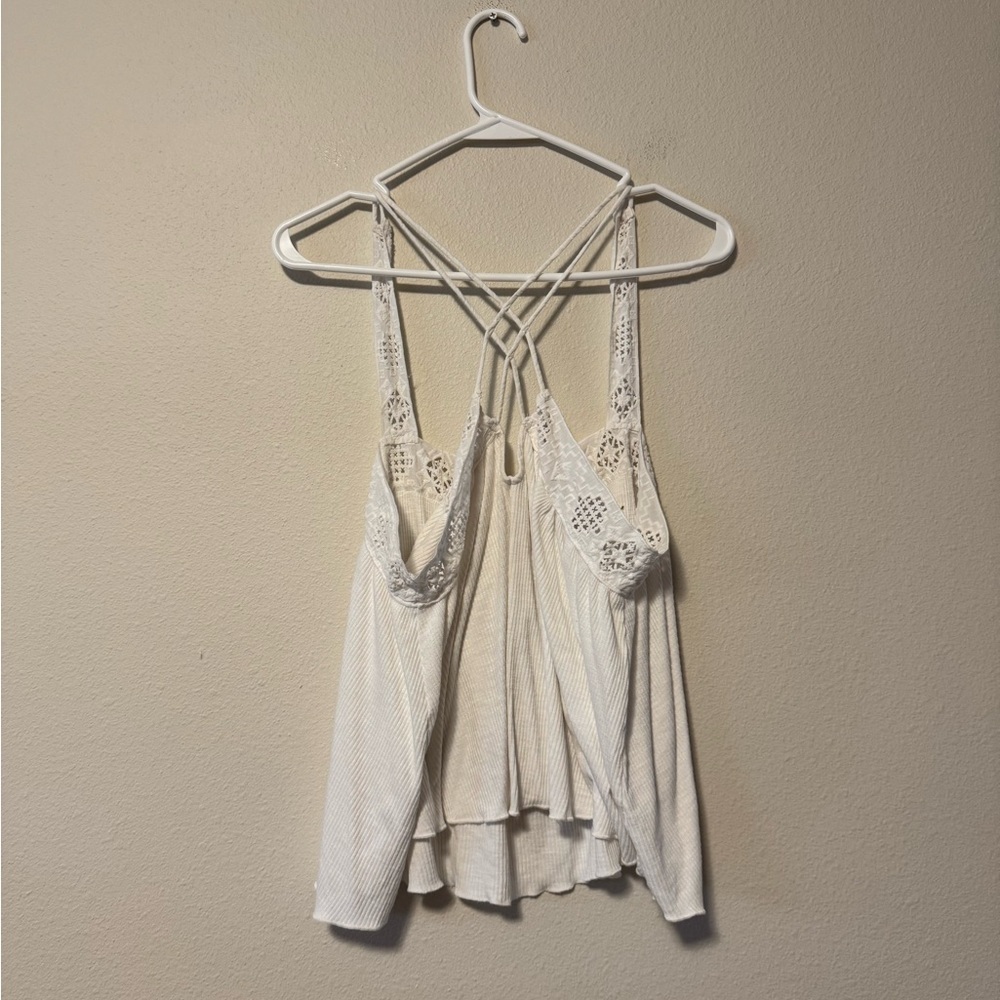 Lucky Brand Ivory Lace Detail Top - Picture 3 of 3